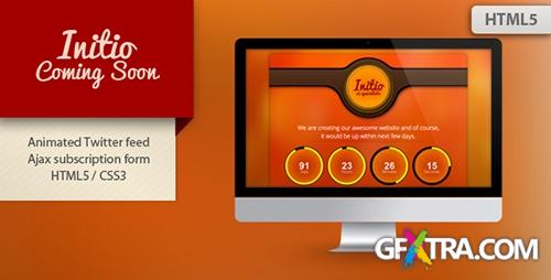 ThemeForest - Initio Coming Soon Template - RIP