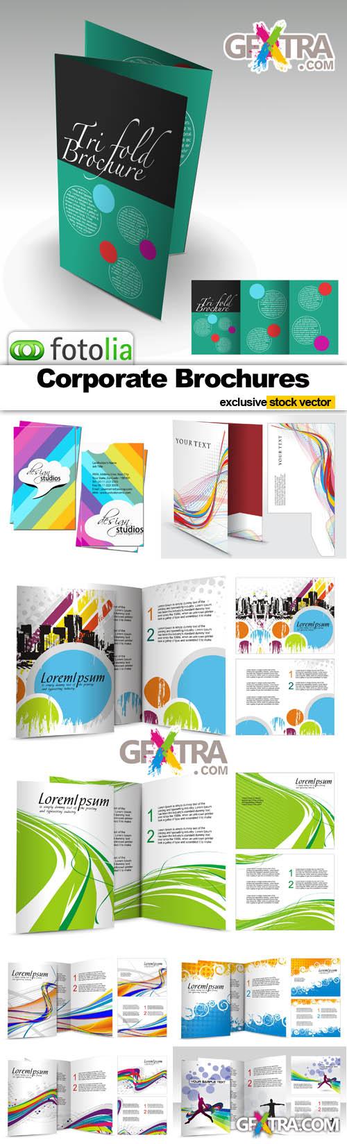 Corporate Brochures - Vector Stock