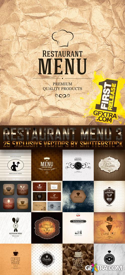 Amazing SS - Restaurant Menu 3, 25xEPS