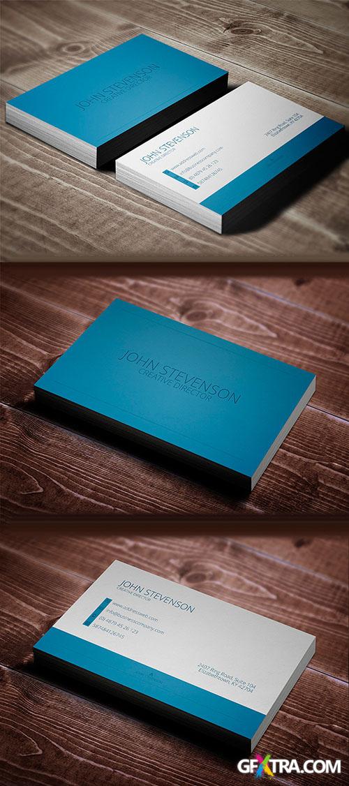 Blue Business Cards .PSD