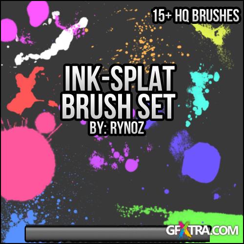 ABR Brushes Set For Adobe Photoshop - Splatter