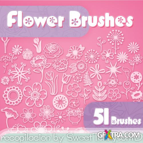 51 Flower Brushes