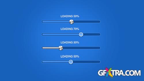 Progress and Loading Bars PSD