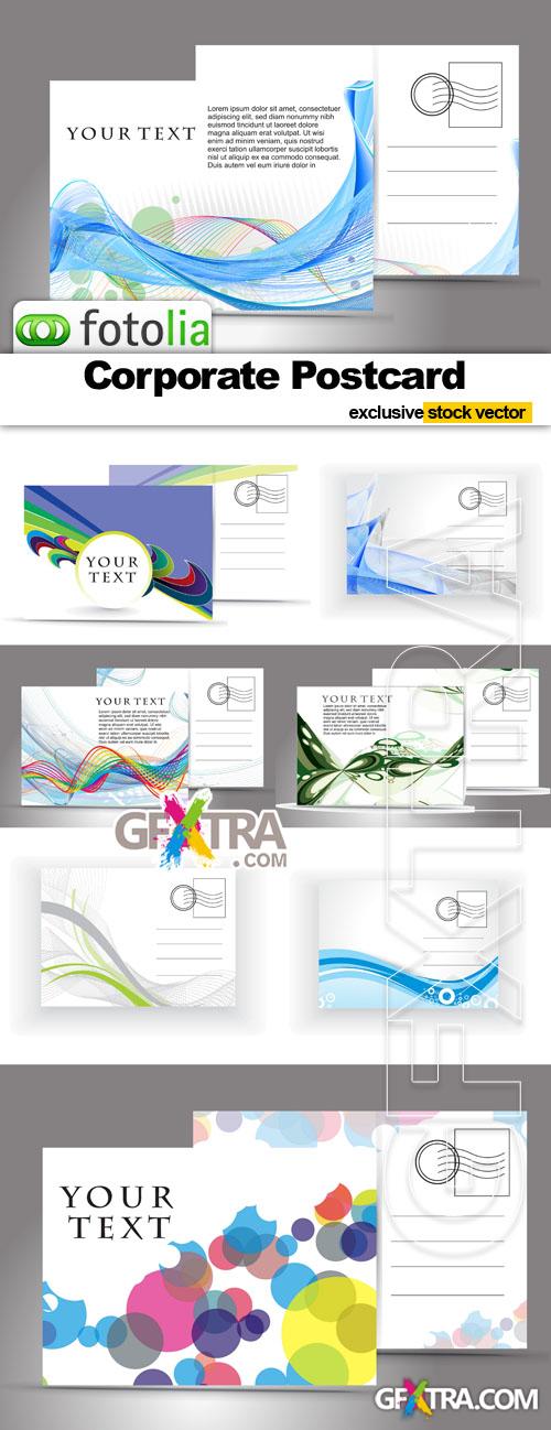 Corporate Postcard - Vector Stock