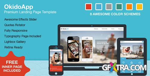 ThemeForest - OkidoApp - Responsive, Retina Ready Landing Page - RIP