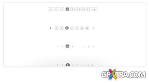 PSD Web Design - Stylish Pagination