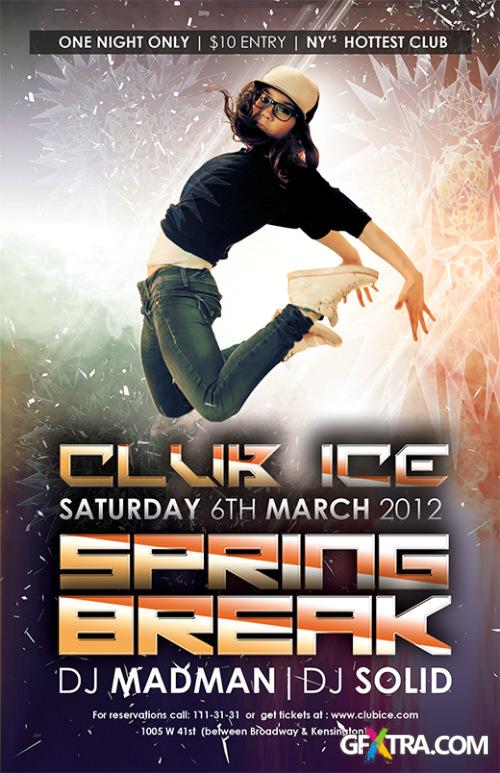 PSD Club Flyer Templates for Spring Break 2