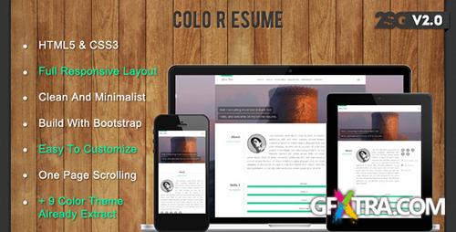 ThemeForest - Colo Resume - Responsive CV - RIP