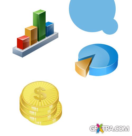 PSD Awesome Finance 3D Icon