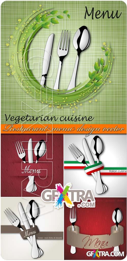 Restaurant menu design vector