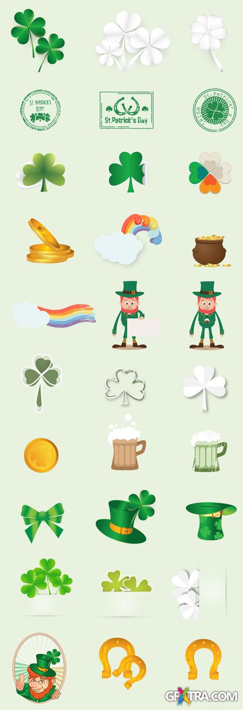 Designtnt - St Patricks Day Vector Elements