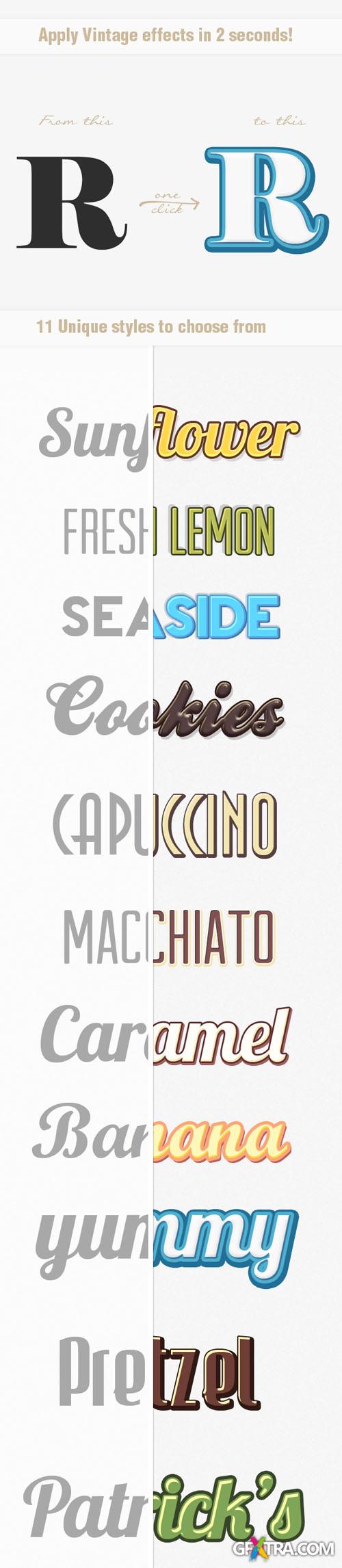 Designtnt - Vintage Text Styles