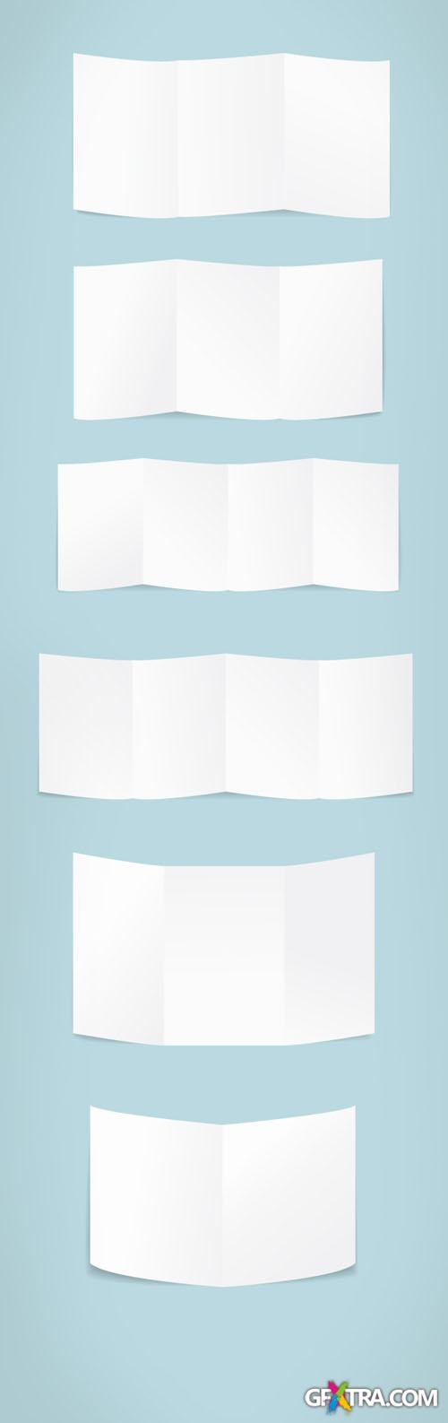 Designtnt - Folded Paper Vector Set