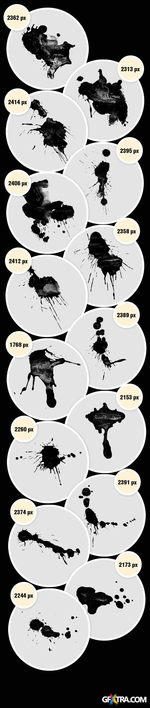 Designtnt - Splatter PS Brushes