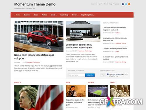 WPZoom - Momentum v1.0 - Premium Theme for WordPress