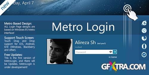 CodeCanyon - Metro Login Form