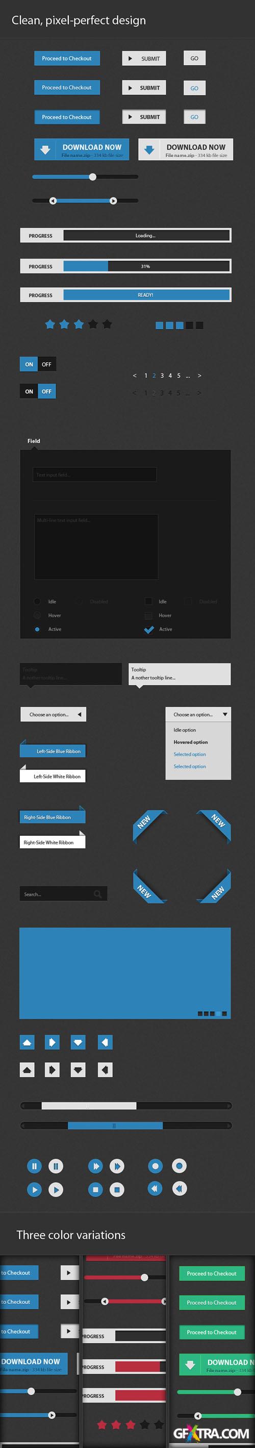 Designtnt - Premium Dark UI Set