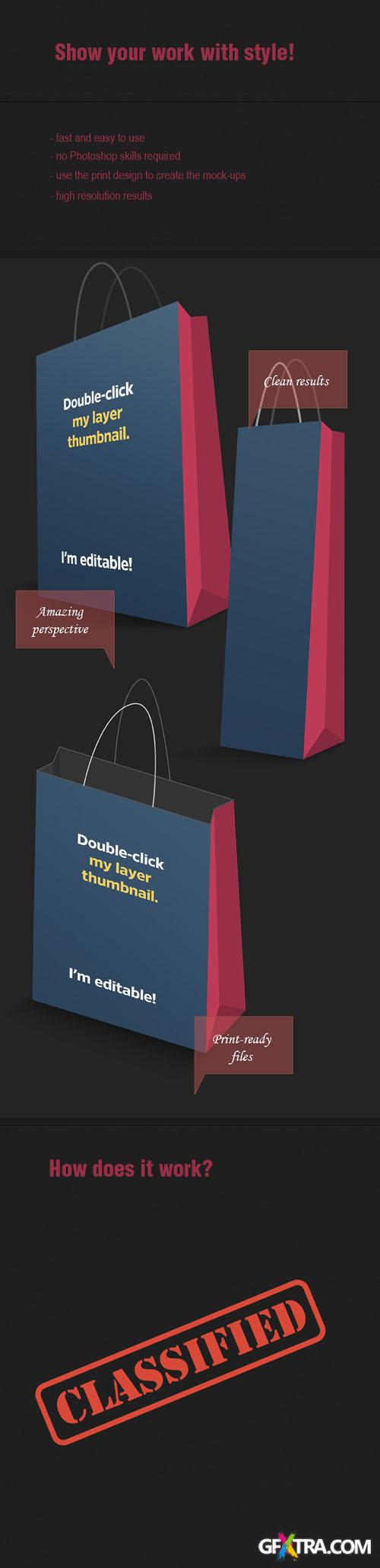 Designtnt - Shopping Bags PS Mock-ups