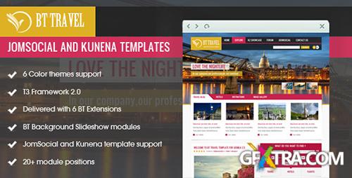 ThemeForest - BT Travel v1.0.2 - Jomsocial and Kunena Template