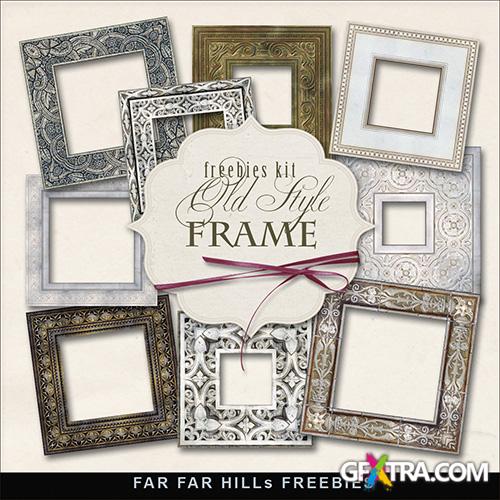 Scrap-kit - Old Style Cluster Frames 2013 - 1