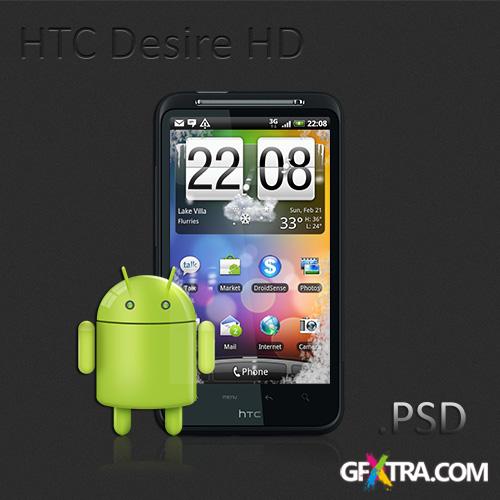 PSD Source - HTC Desire HD