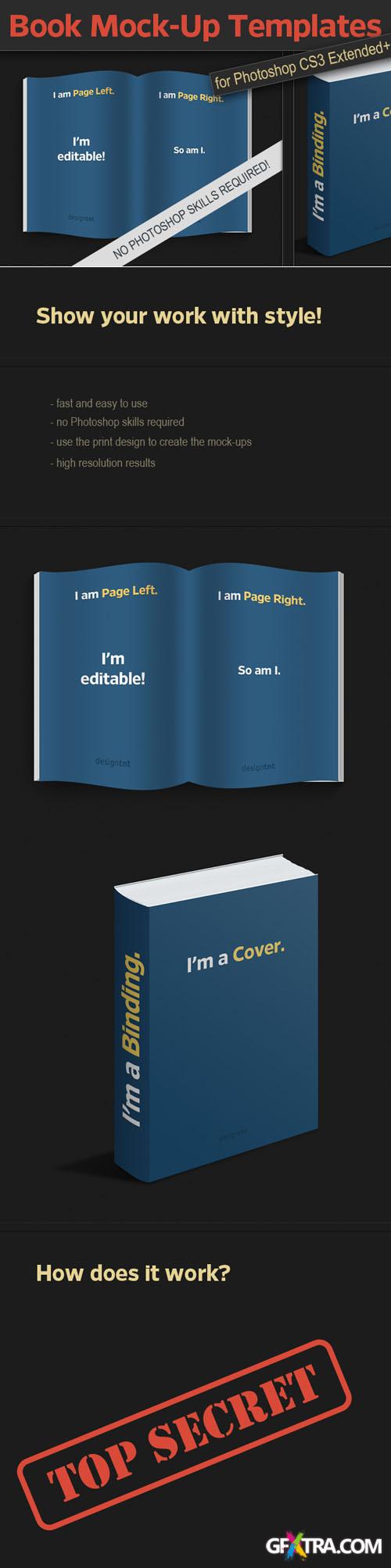 Designtnt - Photo-realistic Book PS Mock-ups