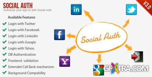 CodeCanyon - SocialAuth-Facebook+Twitter+Linkedin+Google Login v3.0.1 (Update)