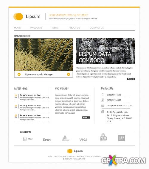 Minimal Website Design PSD Template