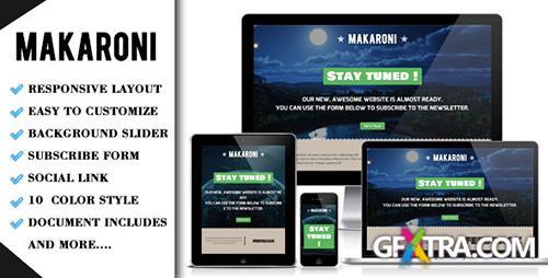 ThemeForest - Makaroni - Responsive Underconstruction Template - RIP