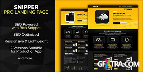 ThemeForest - SNIPPER Landing page Powered with Rich Snippets - RIP