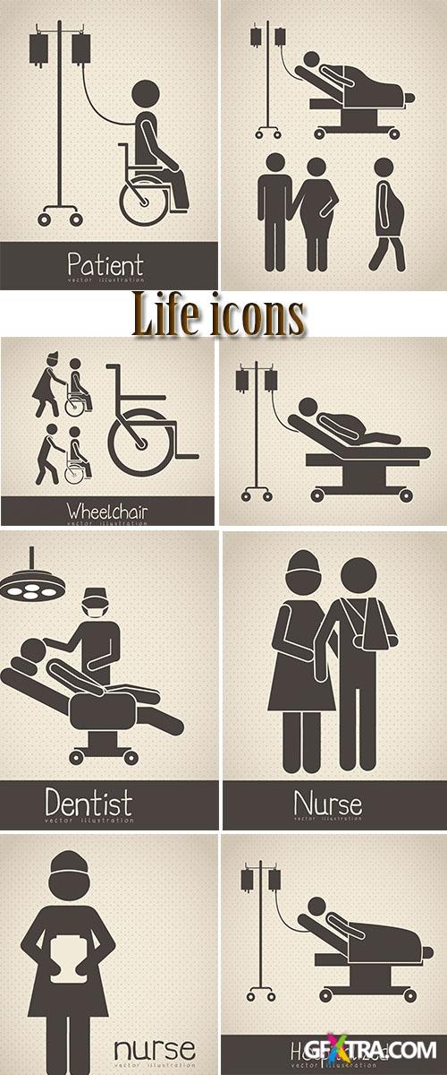 Stock: Life icons