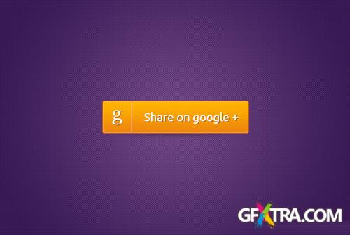 Google Plus Button PSD Resources