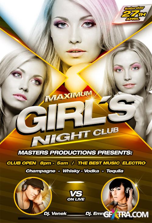 PSD Source - Maximum Girls Flyer