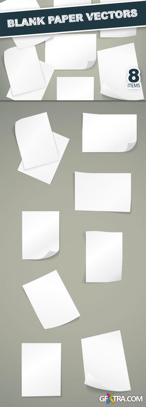 Designtnt - Blank Paper Sheets Set 1