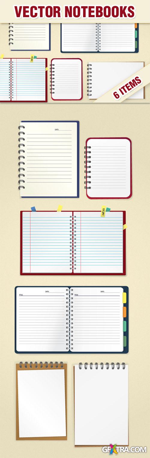 Designtnt - Vector Notebook Mock-ups