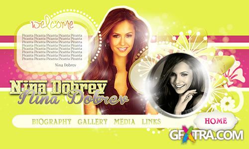 PSD Header - Nina Dobrev