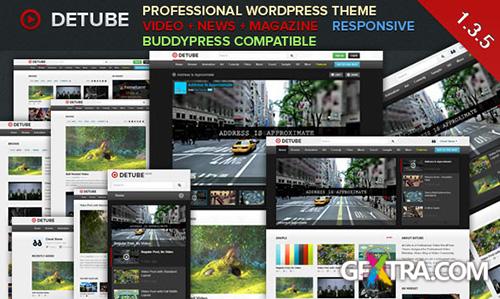 ThemeForest - deTube v1.3.5 - Professional Video WordPress Theme