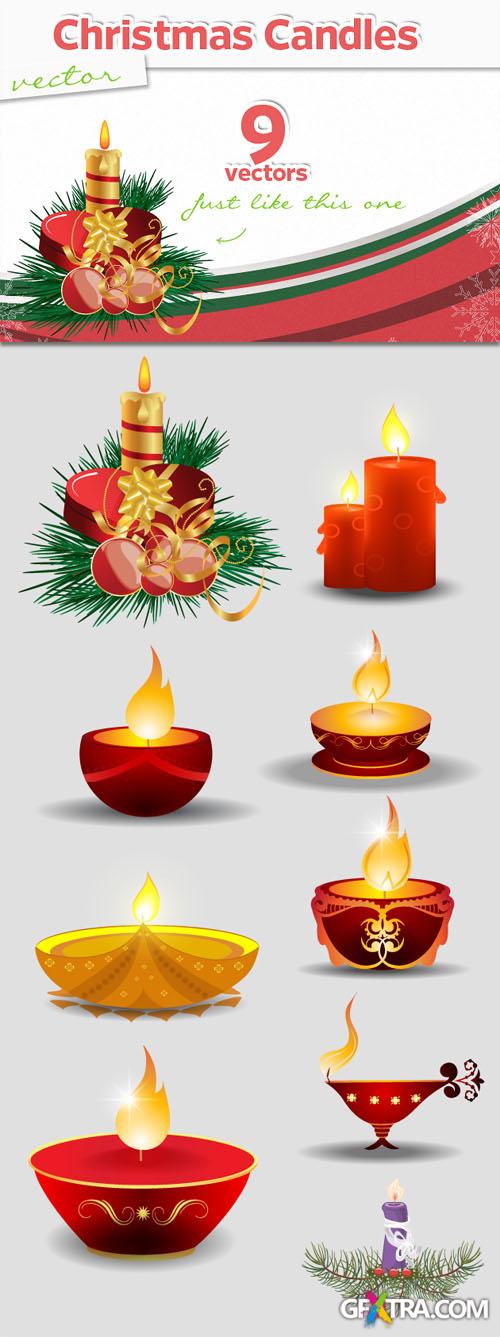 Designtnt - Vector Candles Set 1