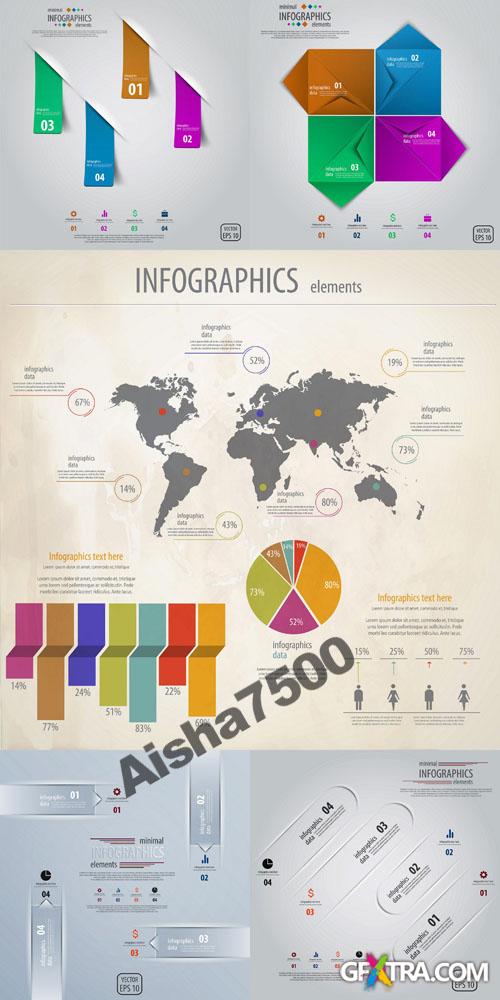 Infographics Elements for Vector Design Set #87