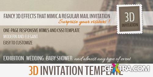 ThemeForest - 3D Invitation - Multipurpose Invitation Template - RIP