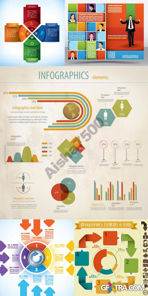 Infographics Elements for Vector Design Set #94