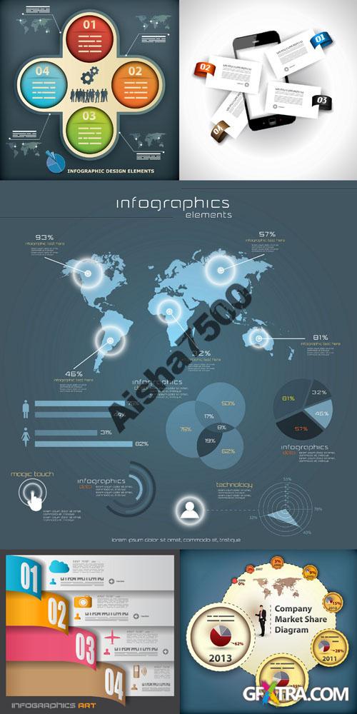 Infographics Elements for Vector Design Set #95