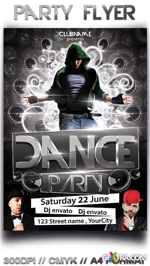 PSD Source - Dance Party Flyer 2013