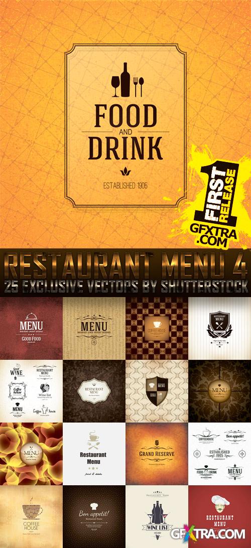 Amazing SS - Restaurant Menu 4, 25xEPS