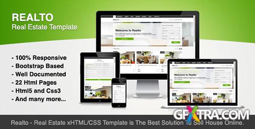 ThemeForest - Realto - Real Estate Template - Bootstrap Based - RIP