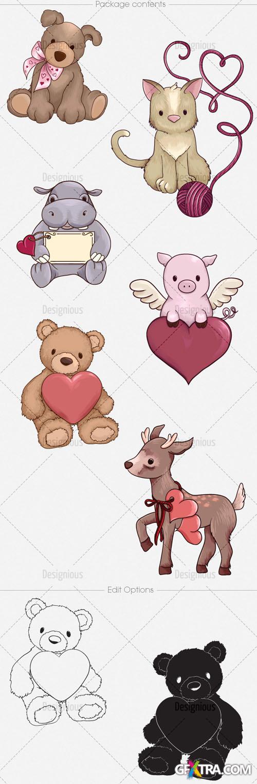 Vector Valentines Set 2