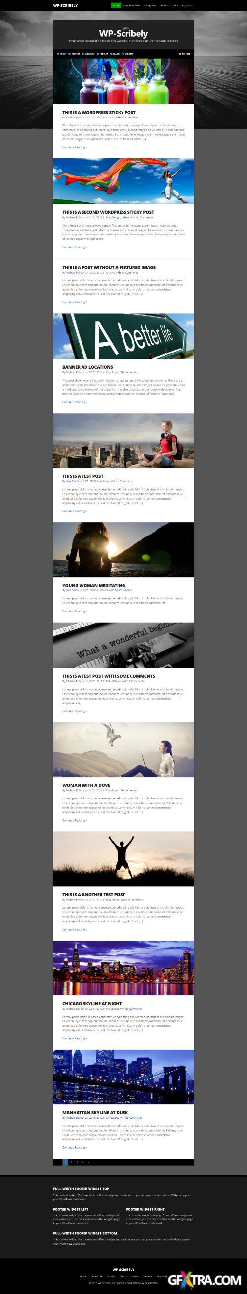 SoloStream - WP-Scribely v1.0 - Premium WordPress Theme