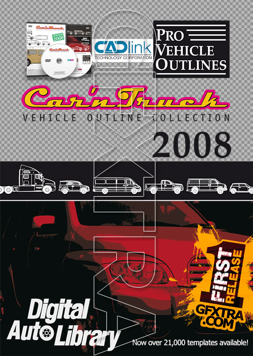 CADlink - Car'n Truck - Pro Vehicle Outlines 2008, 2xDVD