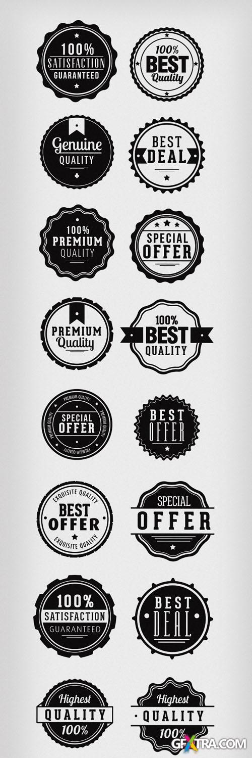 Clean and Modern Vector Badges