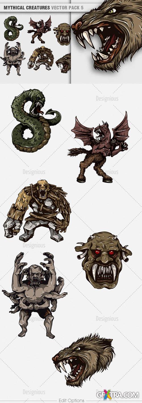 Vector Mythical Creatures Set 5